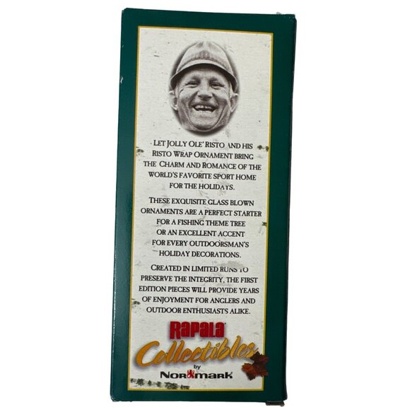 Rapala Collectibles Glass Christmas Tree Ornament Ltd Ed Fishing Lure Fish 4.75” - Picture 2 of 7